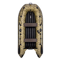 Надувная моторно-килевая лодка Ривьера Компакт 3200 НДНД "Камуфляж" камыш, фото 1