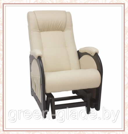 Кресло-качалка глайдер модель 48 каркас Венге ткань Мальта-01 без лозы - фото 1 - id-p31393219