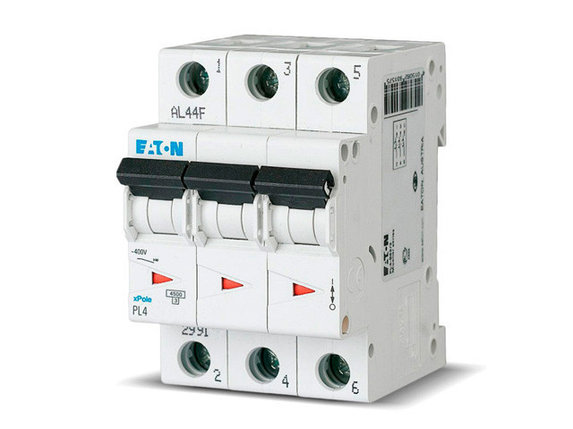 Выключатель автоматический Eaton PL4 3P 32А, тип C, 4.5кА, 3M, фото 2