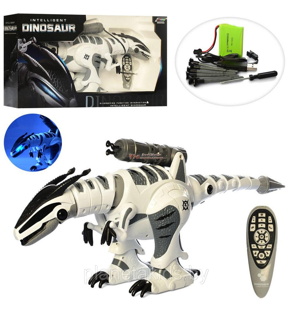 Интерактивный робот динозавр K9 на пульте, 66 см - фото 1 - id-p112126094