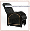 Кресло-качалка глайдер модель 48 каркас Венге экокожа Дунди-109, фото 3