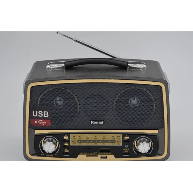 Радиоприёмник Ретро Kemai MD-1701BT USB+SD аккумулятор - фото 3 - id-p112140801