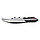 Надувная моторно-килевая лодка Таймень NX 2850 Слань-книжка киль "Комби" светло-серый/графит, фото 6