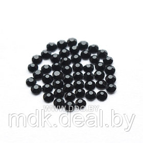 Стразы (кристаллы) для ногтей SS3 1,3мм (черные) 100шт №38