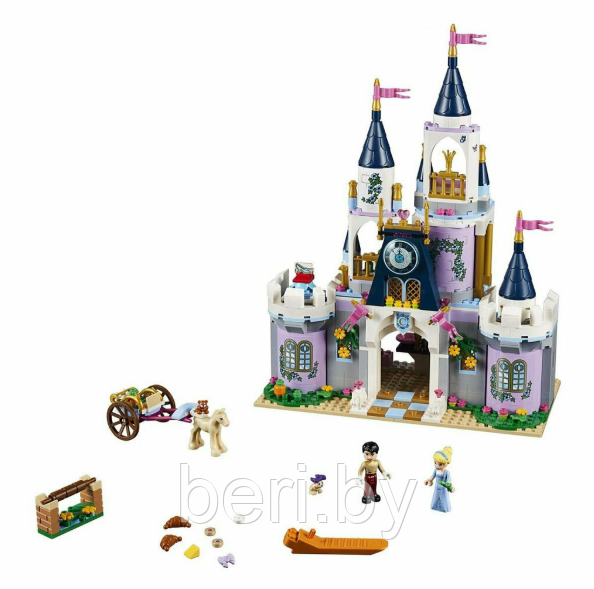 70224 Конструктор Decool "Волшебный замок Золушки", 594 детали, Аналог Lego Disney Princess 41154 - фото 2 - id-p112154948