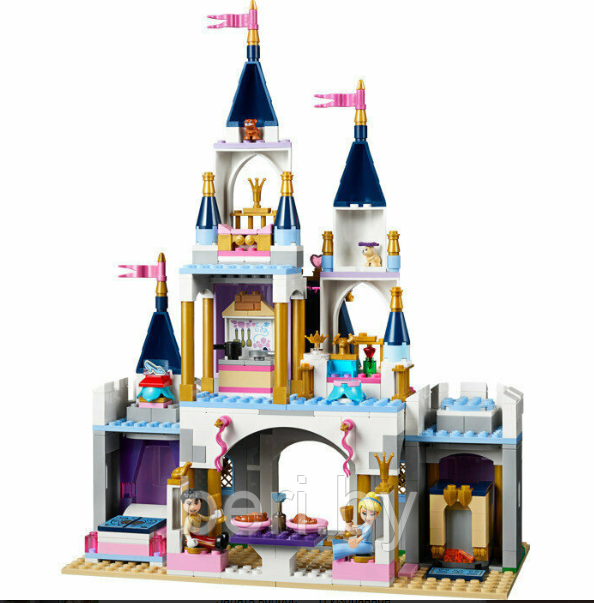 70224 Конструктор Decool "Волшебный замок Золушки", 594 детали, Аналог Lego Disney Princess 41154 - фото 4 - id-p112154948