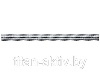 Шпилька резьбовая М12х1000 мм цинк, кл.пр. 5.8, угол резьбы 60°, DIN 975 (STARFIX)