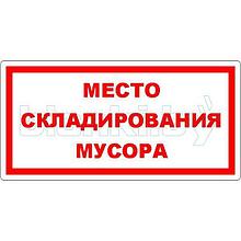 Знак Место складирования мусора