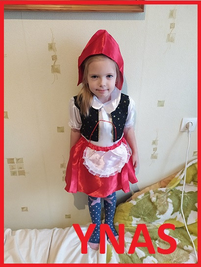 Детский карнавальный костюм Красная шапочка принцесса платье  новогодний костюм для утренника девочке