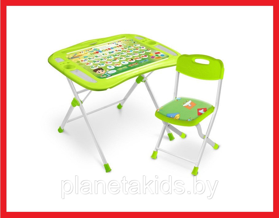 Набор детской мебели Первоклашка с органайзером и подставкой NKP1/2 (салатовый) - фото 1 - id-p112192027