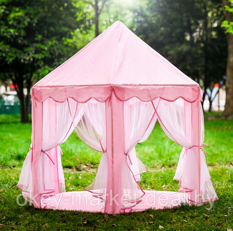 Палатка - шатер для детей (розовая) 5682 - фото 3 - id-p112193788