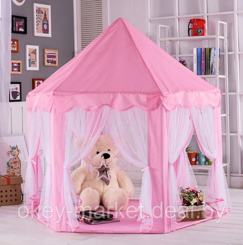 Палатка - шатер для детей (розовая) 5682 - фото 4 - id-p112193788