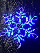 LED-фигура Снежинка синяя 57см