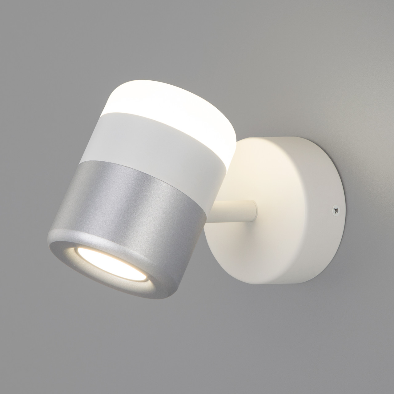 Настенный светильник 20165/1 LED белый/серебро Oskar Eurosvet
