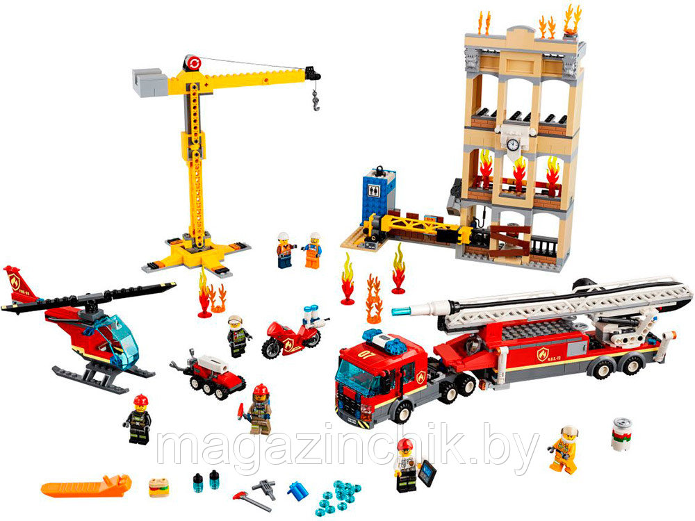 Конструктор Центральная пожарная станция, LARI 11216, аналог Лего Сити 60216 - фото 7 - id-p112278568
