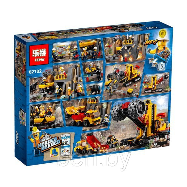 02102 Конструктор Lepin CITIES "Шахта", 989 деталей, аналог Lego 60188 - фото 10 - id-p112280937