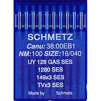 Иглы SCHMETZ для пром. швейных машин UY 128 GAS SES(№110) уп 10 шт.