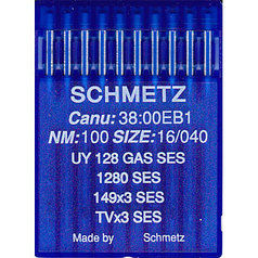  Иглы SCHMETZ для пром. швейных машин  UY 128 GAS SES(№110) уп 10 шт. 