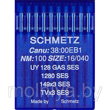 Иглы SCHMETZ для пром. швейных машин UY 128 GAS SES(№110) уп 10 шт. , фото 2
