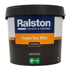 Матовая, антиаллергенная, высокоукрывистая краска Ralston SuperTex Matt 5 BW, 10 л, Голландия, фото 2