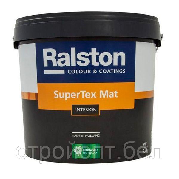 Матовая, антиаллергенная, высокоукрывистая краска Ralston SuperTex Matt 5 BW, 10 л, Голландия - фото 3 - id-p99831175