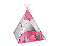 Tipi XXL Палатка 5 пушистых подушек + мат. 4617