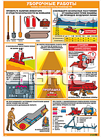 Стенд-плакат Уборочные работы. Техника безопасности в растениеводстве