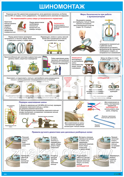 Плакат Шиномонтаж - фото 1 - id-p112328420