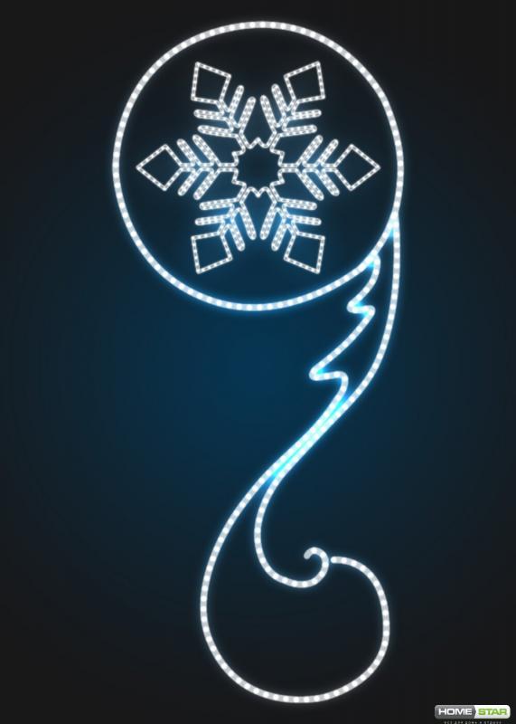 Консоль новогодняя Узор со снежинкой - фото 1 - id-p105597081