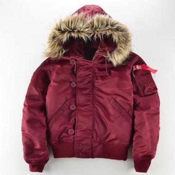 Куртка зимняя Короткая Аляска N-2B, Bordo