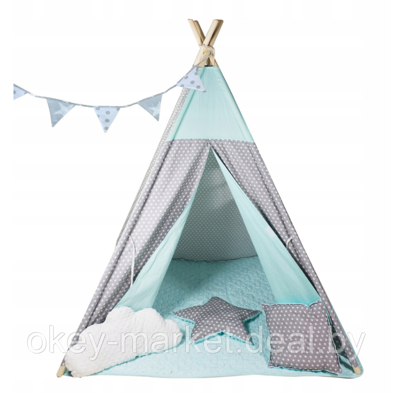 Палатка Tipi Softfun светло мятная 4610 - фото 1 - id-p112332466