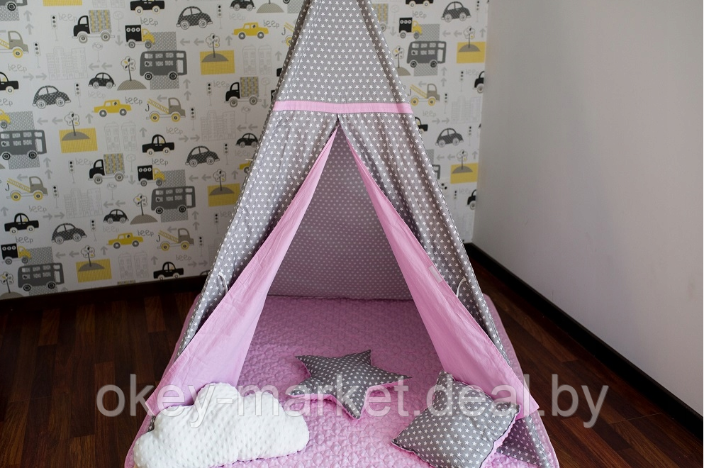 Палатка Tipi Softfun розовая 4621 - фото 2 - id-p112332487