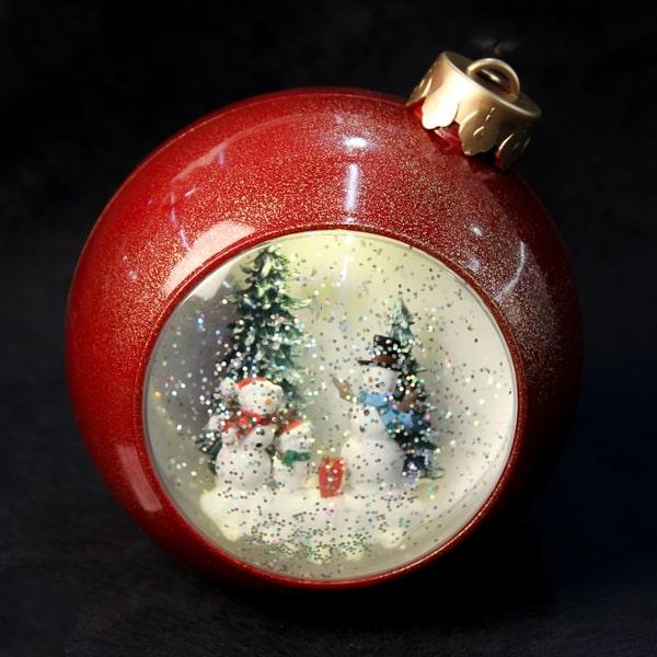 Светильник со снегом «Новогодний шар» музыкальный - фото 1 - id-p112353379