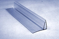 Пристенный профиль для поликарбоната 8-10 мм прозрачный, длина 6м