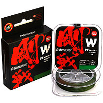 ПЛЕТЕНЫЙ ШНУР W4 PE Moss Green 100м, 0,242мм, 15,9кг