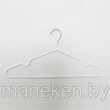 Вешалка-плечики для одежды обрезиненная белая A04XL(бел)