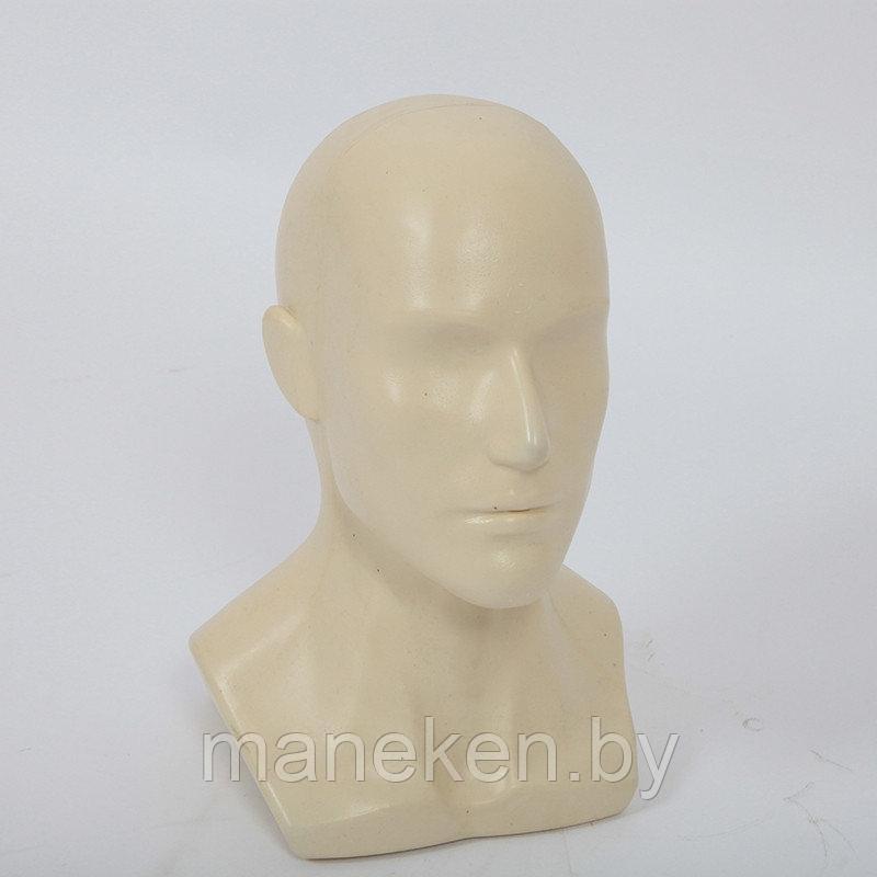 Манекен головы для шапок мужской Г-202М (беж)