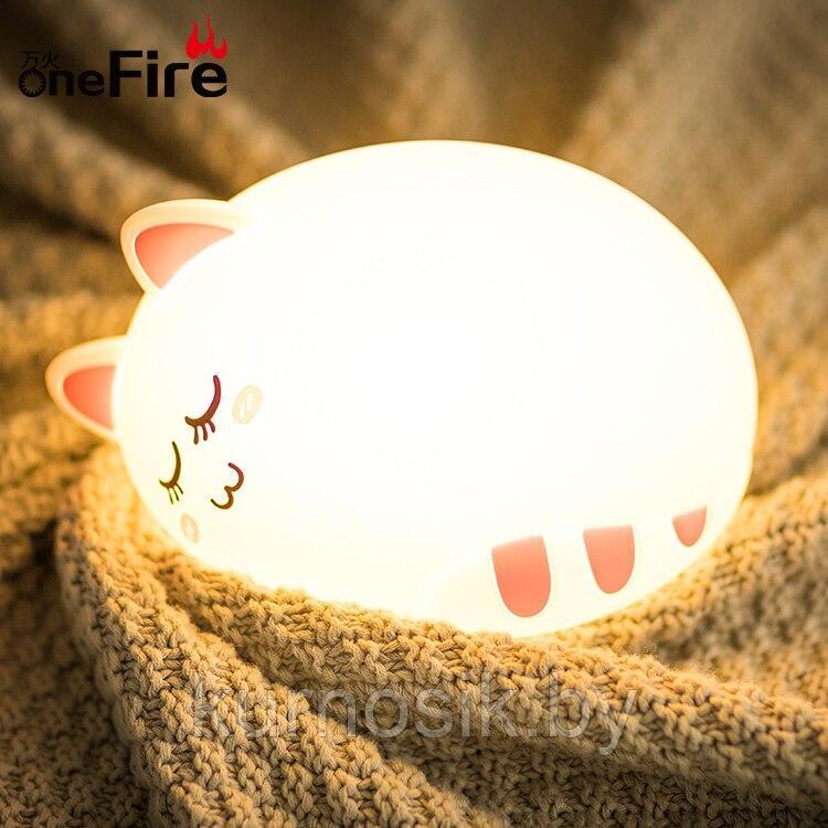 Силиконовый LED ночник "Котик" - фото 4 - id-p112411614