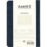 Книга записная Axent Nuba Soft, 115х160 мм, 96 листов, клетка, мягкая обложка, цвет синий, фото 4