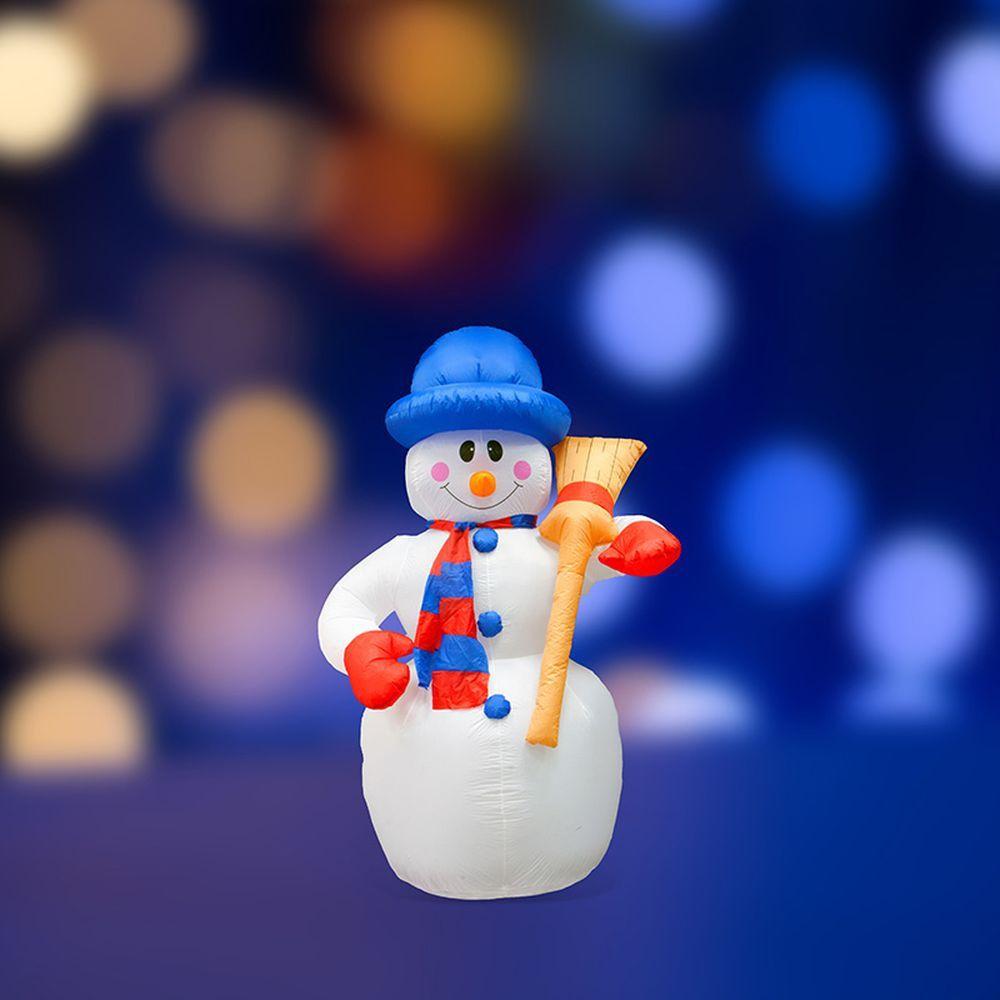 Надувная 3D фигура "Снеговик с метлой" - фото 2 - id-p112436125