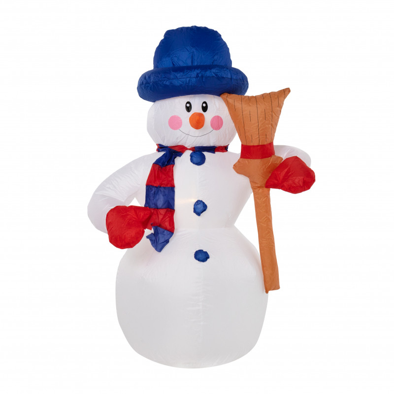 Надувная 3D фигура "Снеговик с метлой" - фото 1 - id-p112436125