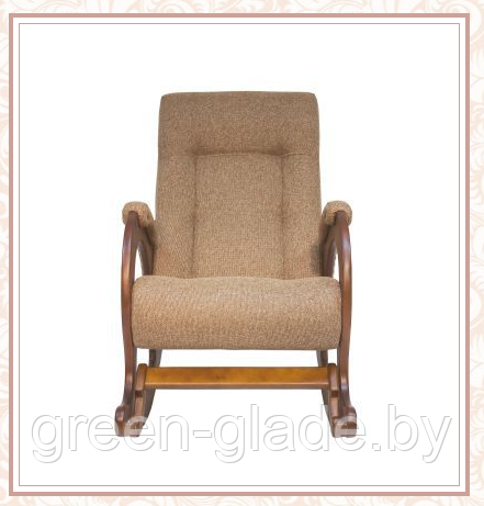 Кресло-качалка с подножкой модель 44 каркас Орех ткань Мальта-17 - фото 4 - id-p31408427