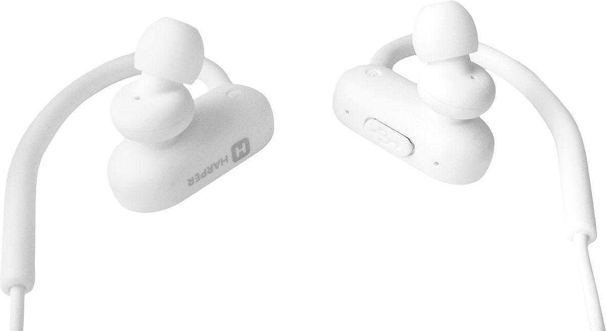 HB-302 WHITE Наушники беспроводные HARPER