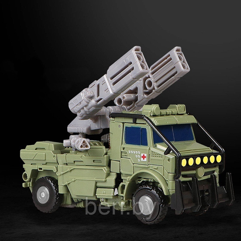 8001-6 Робот-трансформер, военный автомобиль, оружие, 17 см, 2 в 1 - фото 5 - id-p112444813