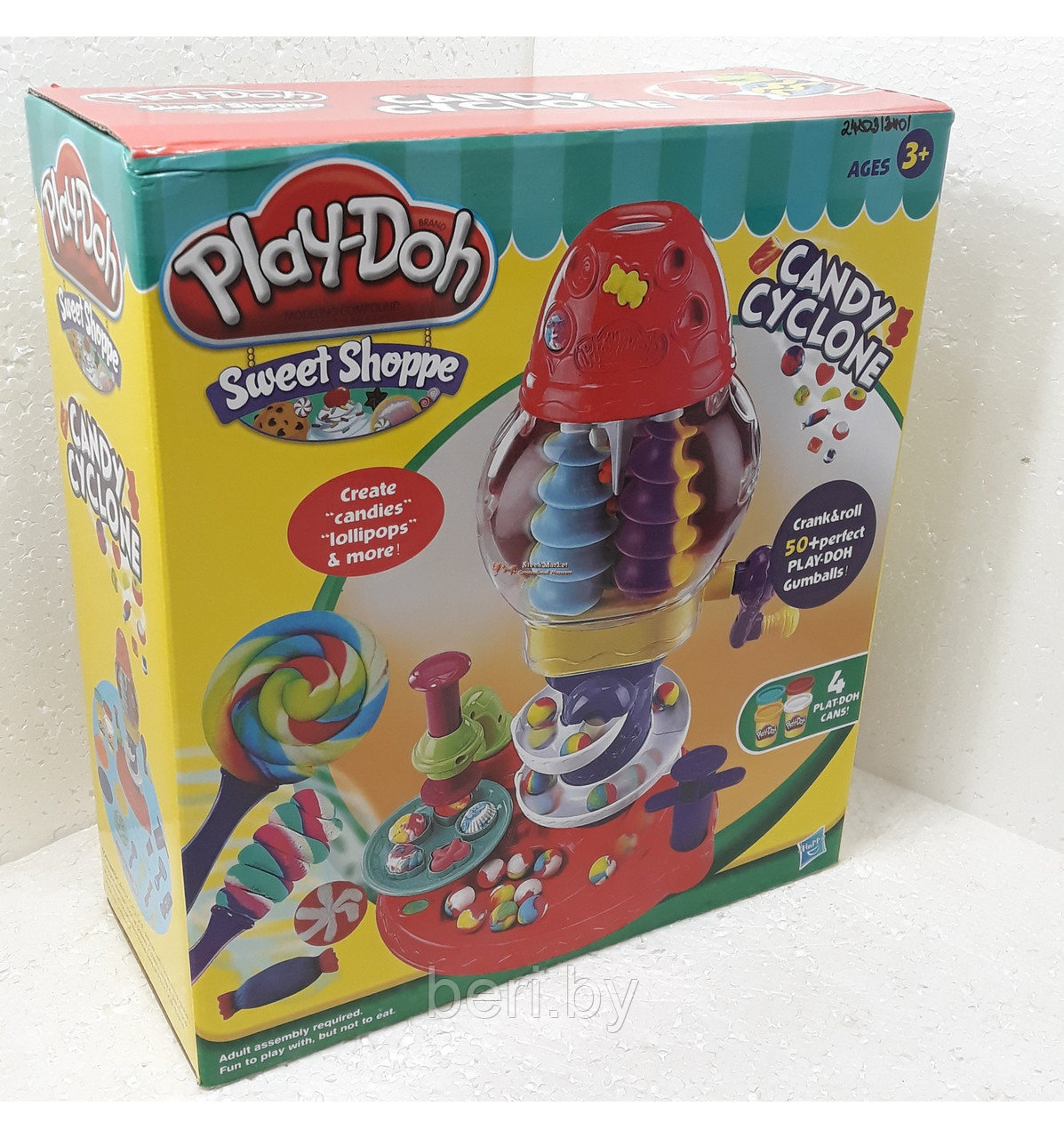 6622 Игровой набор Play-Doh пластилина, набор с тестом для лепки "Конфетная фабрика" - фото 2 - id-p112447278