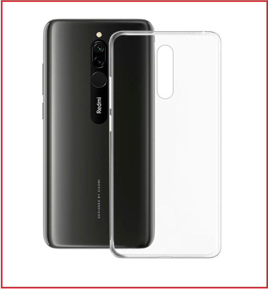 Чехол-накладка для Xiaomi Redmi 8 (силикон) прозрачный - фото 1 - id-p112505670