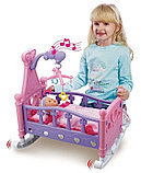 Кроватка для кукол с музыкальной  каруселькой 661-03, фото 3