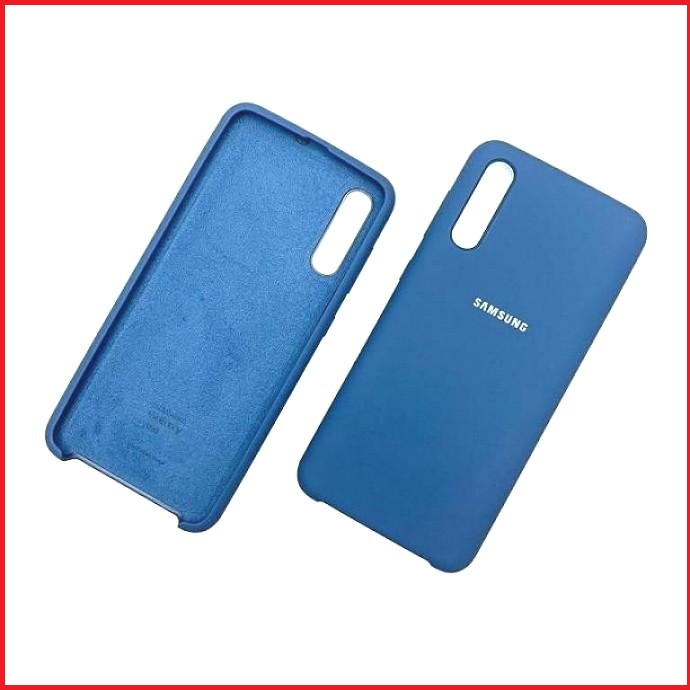 Чехол-накладка для Samsung Galaxy A50 (копия) A505 Silicone Cover бирюзовый