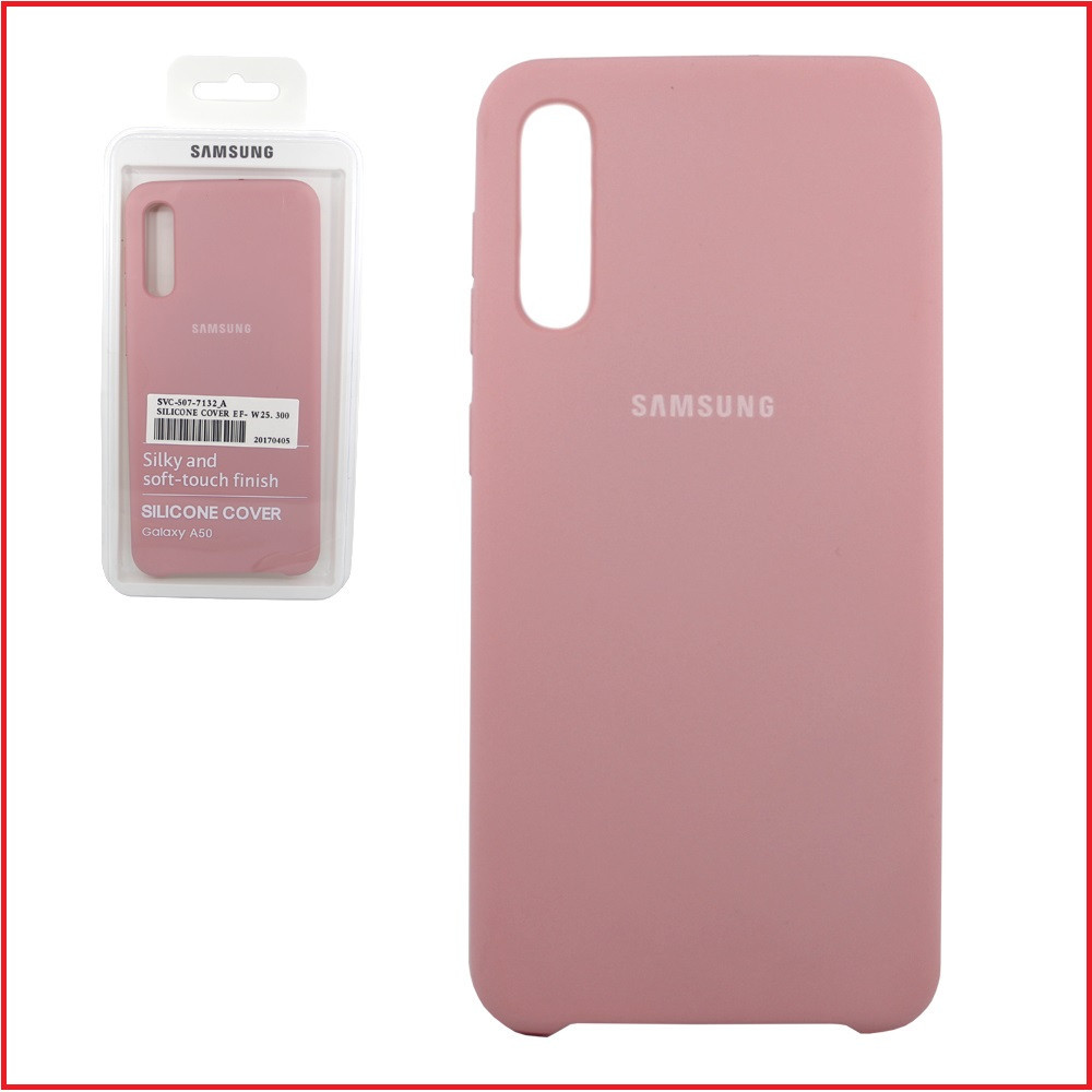 Чехол-накладка для Samsung Galaxy A30s (копия) Silicone Cover розовый