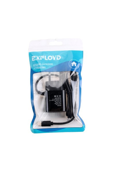 EX-Z-330 micro USB 1M/2A/2хUSB/чёрный Сетевое ЗУ EXPLOYD - фото 3 - id-p112376343